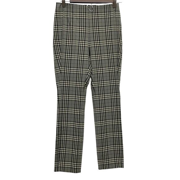 Rag & Bone Simone Black and Gray Plaid Pants Women's Size 2 New With Tags - Picture 1 of 9